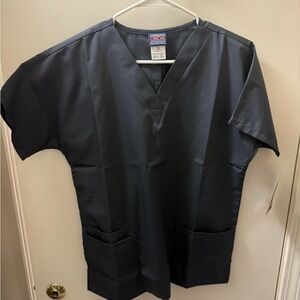 Cherokee Authentic Scrub Top in Dark Gray XS